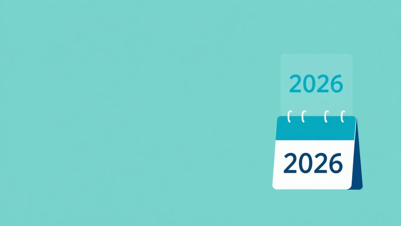 Calendar marked 2026 alongside regulatory documents